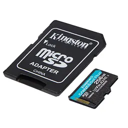 Карта памяті MicroSDXC 256GB UHS-I/U3 Class 10 Kingston Canvas Go! Plus R200/W160MB/s + SD-адаптер (SDCG4/256GB) - мініатюра 2