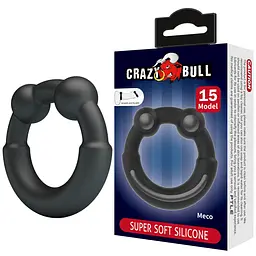 Ерекційне кільце Crazy Bull Meco 6.1 см чорний - мініатюра 6
