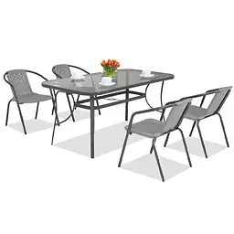 Комплект садових меблів 4Points Ravello-4 з прямокутним столом 140x80x70 см