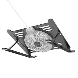 Підставка для ноутбуку/планшета Hoco DH22 Active Cooling Black - мініатюра 2