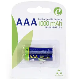 Аккумулятор AAA, 1000 mAh, EnerGenie, 2 шт, 1.2V, Blister (EG-BA-AAA10-01) - мініатюра 2