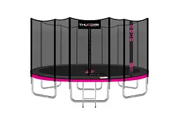 Батут із внутрішньою сіткою THUNDER OUTSIDE PRO 16FT 488 см Black/Pink