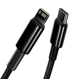 Дата кабель Baseus Tungsten Gold Type-C to Lightning PD 20W (2m) (CATLWJ) Чорний - мініатюра 2