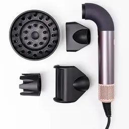 Фен-стайлер для волосся Super Hairdryer 1600 Вт 4 насадки, фіолетовий - мініатюра 5