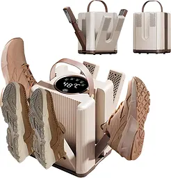 Складана сушарка для взуття на 3 пари Shoes Dryer, 120 Вт, протигрибкова сушарка для всіх різновидів взуття для різного взуття - мініатюра 5