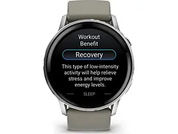 Смарт-годинник Garmin Venu 4 45 mm Silver with Silver Gray Silicone Band (010-03014-01) - мініатюра 2