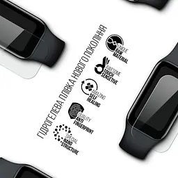 Гідрогелева плівка на годинники ArmorStandart Xiaomi Redmi Smart Band 2 Mi Band 8 Active захисна плівка для смарт годинників прозора (ARM69727) - мініатюра 2
