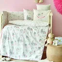 Дитячий набір в ліжечко для немовлят Karaca Home - Digna pembe рожевий (10 предметів) - мініатюра 2