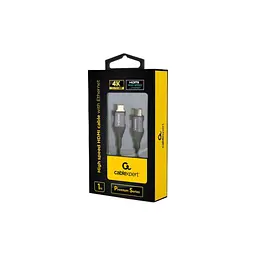 Кабель мультимедійний HDMI M to HDMI M 1.0m Cablexpert (CCBP-HDMI-1M) - мініатюра 3