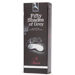 Набір масок Fifty Shades of Grey No Peeking 2 шт. чорний-білий - мініатюра 2
