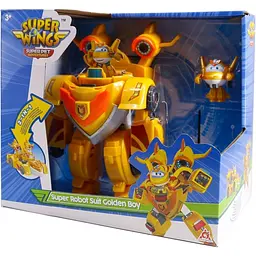 Ігровий набір Super Wings Super Robot Suit Золотий Хлопчик (EU770352) - мініатюра 4