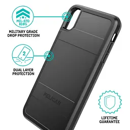 Протиударний чохол Pelican Protector для iPhone XS Max Black - мініатюра 4