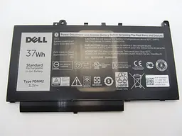 Акумулятор для ноутбука Dell Latitude E7470 PDNM2, 3166 mAh (37Wh), 3cell, 11.1V, Li-ion, чорний
