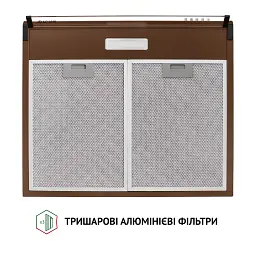 Витяжка плоска Perfelli PL 6144 Dark BR LED - мініатюра 7