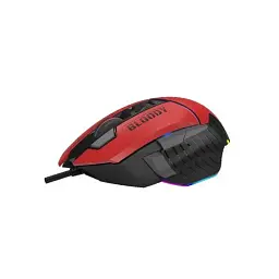 Миша Bloody W95 Max, Sports Red, USB, оптична (сенсор MAX BC3332-A), 100 - 12 000 cpi, 10 кнопок (8 програмованих), вбудована пам'ять, RGB підсвічування, перемикачі більше 50 млн. натискань, ніжки X'Glide, 1.8 м - мініатюра 2