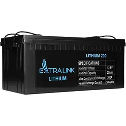Акумулятор Extralink LiFePO4 12V (12.8V/200Ah/2560Wh) (EX.30479) [112623] - мініатюра 2