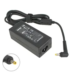 Блок живлення для ноутбука Lenovo 20V, 2.25A, 45W, 4.0x1.7мм, L-подібний роз'єм, black (без кабеля!) - мініатюра 2
