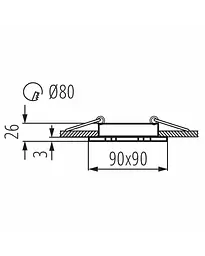 Точковий світильник Kanlux 19458 Seidy GX5.3 1x50W IP20 - мініатюра 3