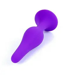 Анальна пробка B-Series Silicone Plug Purple, XL - мініатюра 2