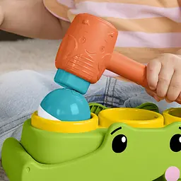 Розвивальна іграшка-сортер Fisher-Price Крокодильчик Катай та стукай (JLB94) - мініатюра 8