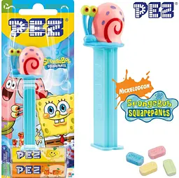 Диспенсер з цукерками Pez SpongeBob SquarePants Равлик Гері 17г - мініатюра 2