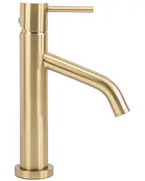 Змішувач для умивальника Rea Level gold brush (REA-B6218) - мініатюра 3