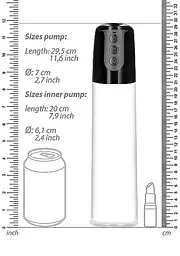 Вакуумна помпа Automatic Cyber Pump with Masturbation Sleeve - Transparent SHOTS 36-PMP032TRA 101918 - мініатюра 3