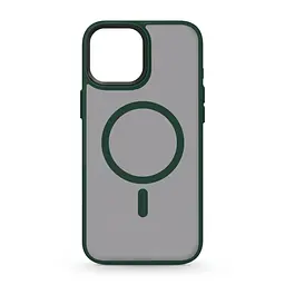 Чехол для Apple iPhone 15, Uniq MagCase, зеленый, противоударный, панель-накладка с MagSafe, ударопрочный TPU+PC, с магнитом MagSafe, поддержка полноценной беспроводной зарядки, ArmorStandart (ARM75320)