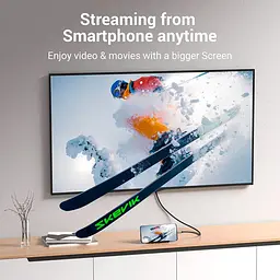 Кабель Vention HDMI-Type-C V 2.0 1.5 м (CRBBG) - мініатюра 6