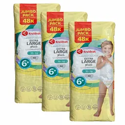 Дитячі підгузники Kruidvat Extra large plus 6+ (16+ кг) 144 шт
