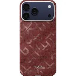 Чохол Pitaka Ultra-Slim Monogram для Apple iPhone 17 Pro Gold/Red (KI1702PTK) [157998] - мініатюра 3