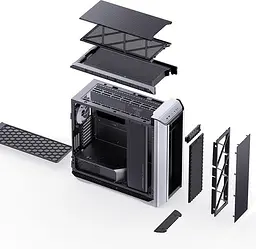 Корпус Jonsbo D500 Silver (D500 Silver) Без БП - мініатюра 9