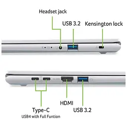 Ноутбук Acer Aspire Go AG15-72P (NX.JSVEU.00W) - мініатюра 8