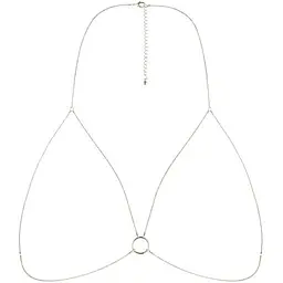 Ланцюжок портупея Bijoux Indiscrets Magnifique Bra Chain прикраса на тіло Gold - мініатюра 2