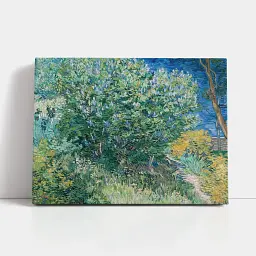 Інтер'єрна картина Кущ бузку, Вінсент ван Гог, Vincent van Gogh, Lilac Bush, інтер'єрний декор, 60×80 см (id6664)