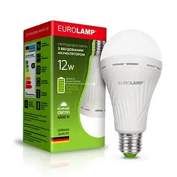 Лампочка Eurolamp А70 12W E27 4500K (LED-A70-12274(EM)) - мініатюра 2