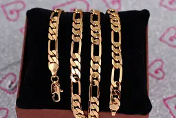 Цепь Xuping Jewelry фигаро 60 см 7 мм золотистая