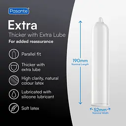 Презервативи Pasante Extra, 3 шт - мініатюра 4