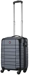 Валіза Amplar мала пластик 4 колеса синя Wenger sum0027709