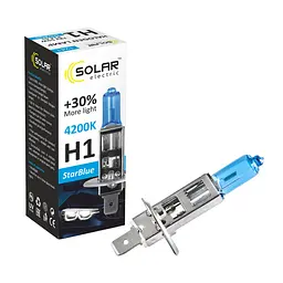 Галогенова лампа Solar H1 12V 55W P14,5s StarBlue 4200K(1241)