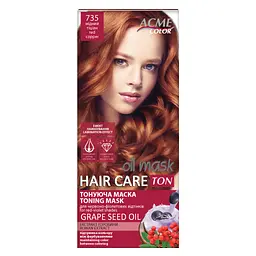 Відтінковий бальзам Acme Color Hair Care Ton Oil Mask 735 - Мідний тиціан (4820197009442) - мініатюра 1