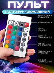 Світлодіодна стрічка смарт RGB 5050 вологозахищена 5 м (1642786810) - мініатюра 3