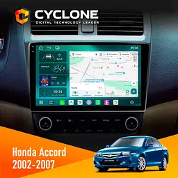 Штатна магнітола Honda Accord 2002-2007 Cyclone C10-013 4x64 DSP 4G Cyclone (НФ-00005634)