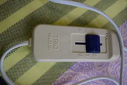 Простирадло з підігрівом, електропростирадло 150х120 см. жовто-фіолетове, Тріо 02102 (ST) - мініатюра 2