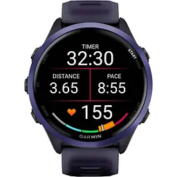 Смарт-годинник Garmin Forerunner 570 47mm Indigo Aluminium with Translucent Imperial Purple/Indigo Band (010-02971-02) [142391] - мініатюра 6