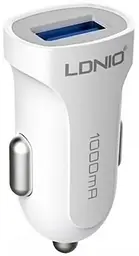 Автомобільний зарядний пристрій LDNIO DL-C17 Car charger 1USB 1A + Lightning cable White - мініатюра 2