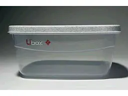 Контейнер UBOX 500мл пл. з кришкою (квадратний) 89м - мініатюра 2