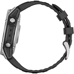 Смарт-годинник Garmin Fenix E 47mm AMOLED Stainless Steel with Black Silicone Band (010-03025-02/00) [116559] - мініатюра 6