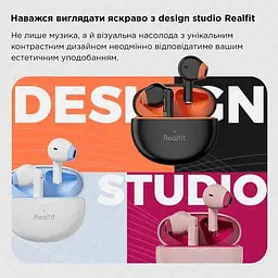 Навушники бездротові Realfit TWS із шумозаглушенням F2 - мініатюра 4