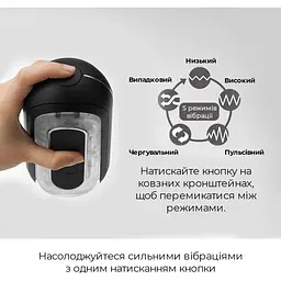 Вібромастурбатор Tenga Flip Zero Electronic Vibration Black - мініатюра 4